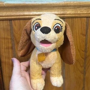 Plush Dog Toy - Brown and Cream Soft Puppy Plush Disney lady